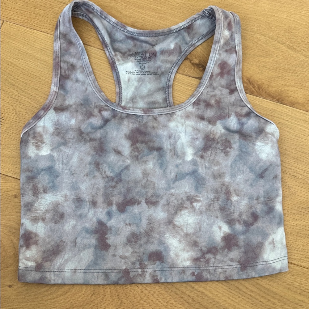 Tie-Dye Racerback Crop Top